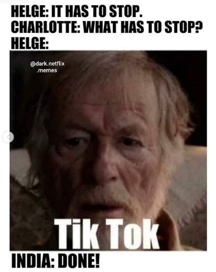 Netflix series Dark meme