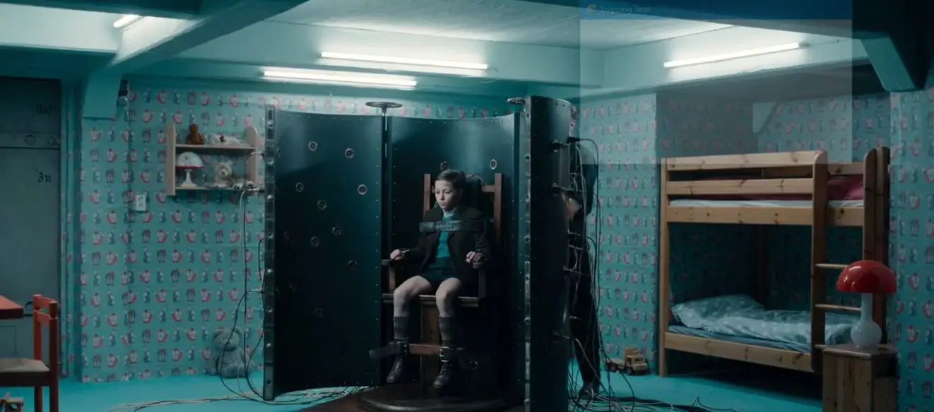 The chair in the bunker from the series Dark that transport someone from one time to another 