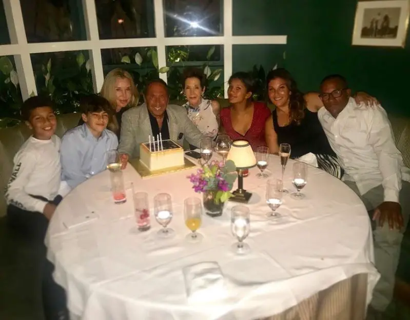 Paul Anka and his children