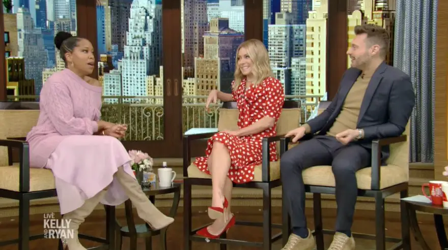 Regina King talked about her sister Reina King on LIVE with Kelly and Ryan.