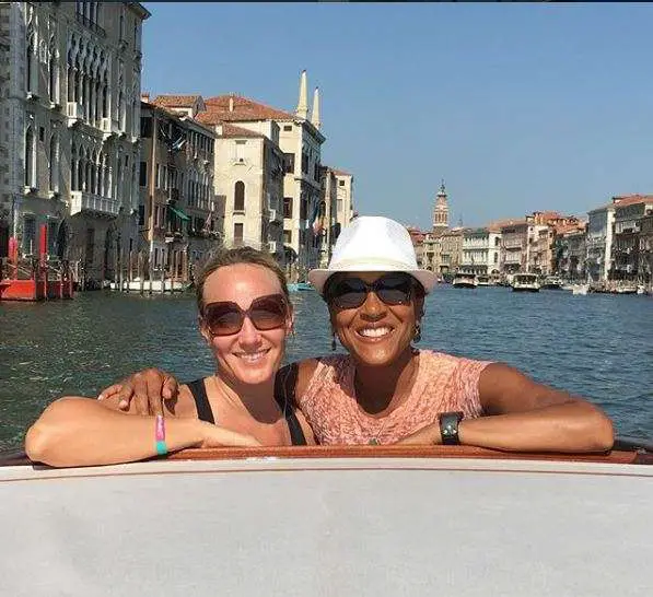 Robin Roberts with partner Amber Laign.