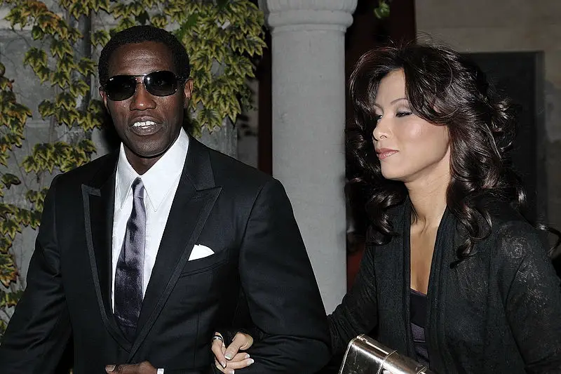 Wesley Snipes with his second wife,Â Nakyung "Nikki" Park.