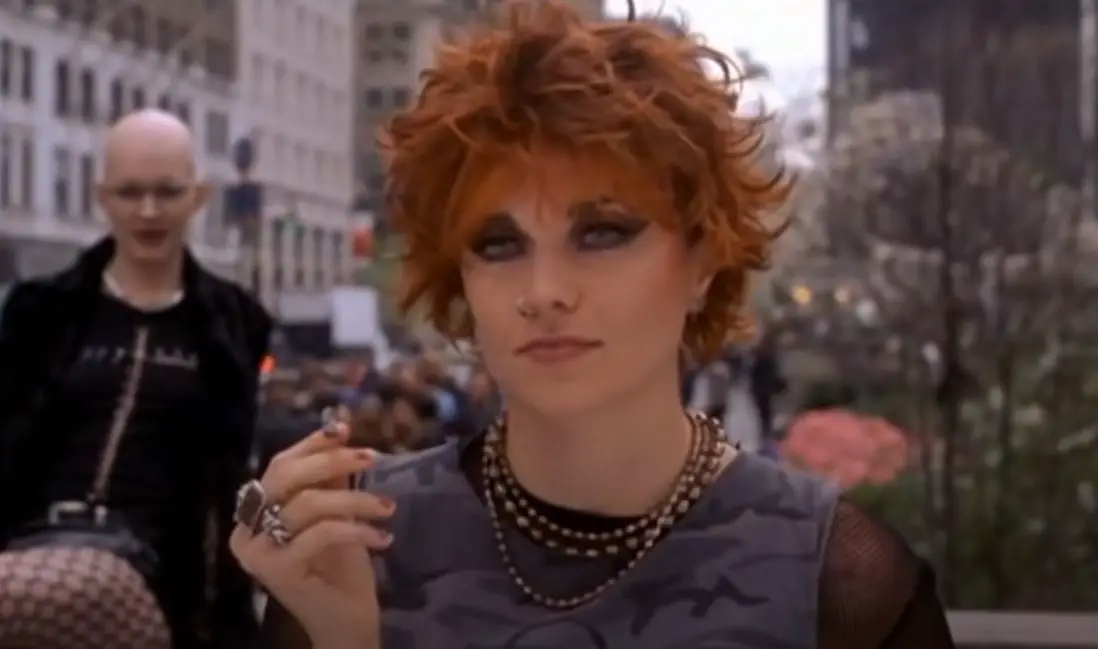 Lucy Lawless as Punk Rock Girl in 2002's Spider-Man.