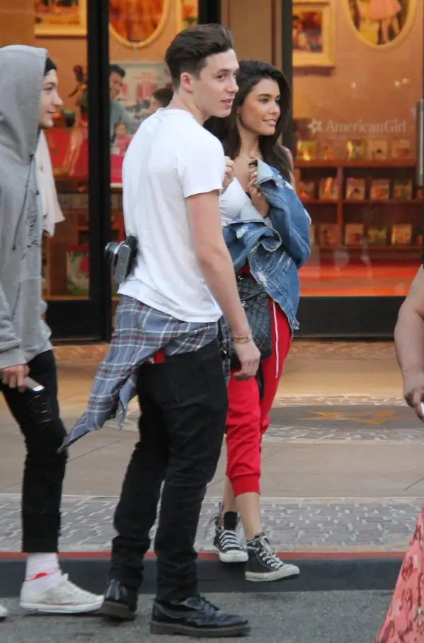 Madison Beer with her former fling, Brooklyn Beckham.