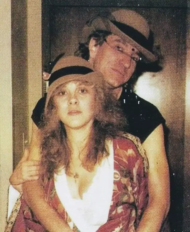 Stevie Nicks with her ex boyfriend, Joe Walsh.